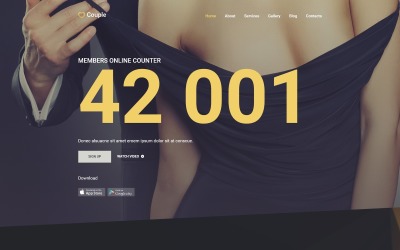 Couple Template Joomla №55094