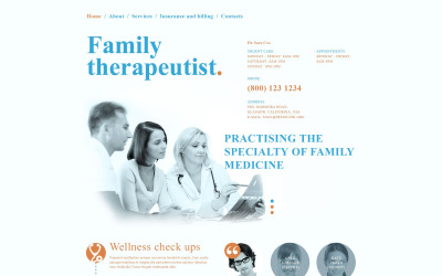 Doctor Responsive Website-Vorlage