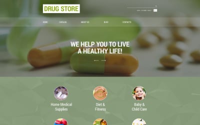 Drug Store VirtueMart Template