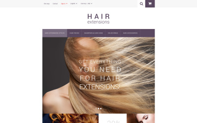 Hair Extensions PrestaShop-thema