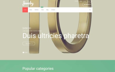 "Jewelry WooCommerce Theme" - адаптивний WooCommerce шаблон №55065
