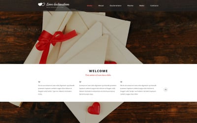 Love Declaration Website Template