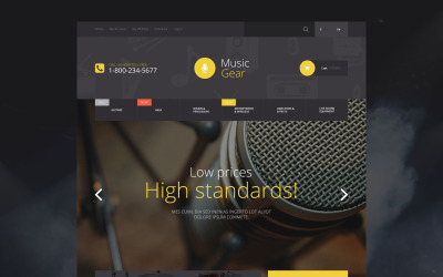 "Magasin du matériel de musique" thème Magento adaptatif #55016