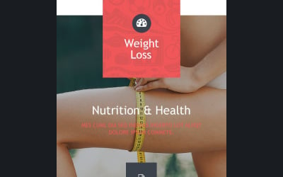 Modelo de boletim informativo responsivo para perda de peso