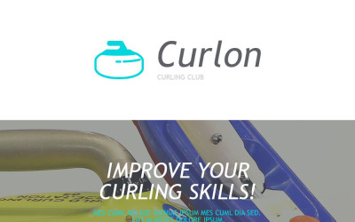 Plantilla de boletín informativo adaptable a curling