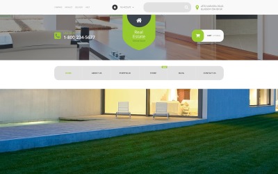 "Real Estate Agency WooCommerce Theme" - адаптивний WooCommerce шаблон №55067