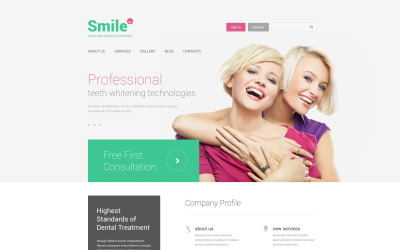 Responsive Family Dentistry Drupal Template #55090