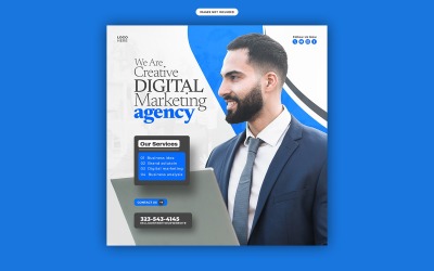 Business Marketing Expert Agency Social Media Template