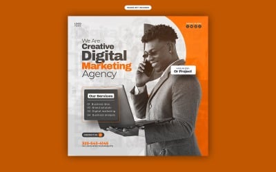 Creative Marketing Agency Social  Media Template