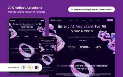 Aethrabot - AI Chatbot Asisstant Landing Page