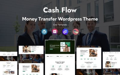 Cashflow – Pengaöverföring och finansiella tjänster, mångsidigt responsivt WordPress-tema