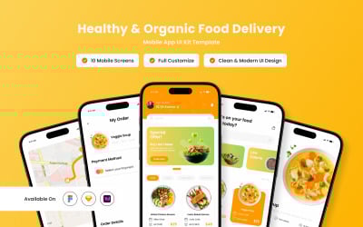 Eaty – Organic Grocery App Design Template