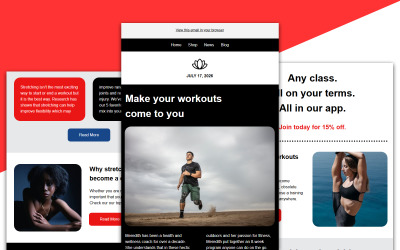 Mailchimp Duyarlı E-posta Şablonu 016