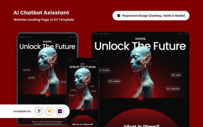 Mars - AI Chatbot Asisstant Landing Page