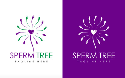 Návrh loga spermií Logo spermiovníku Logo rodinné péče Logo plodnosti