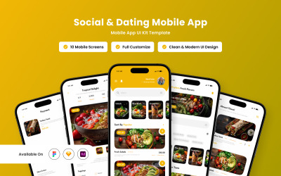 Plantaire – Mall för design av app för ekologisk mat