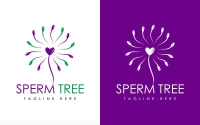 Sperm Logo design sperm tree Logo Family care logo Fertility Logo
