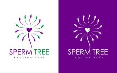 Sperma logótervezés spermafa logó családi gondoskodás logó termékenységi logó