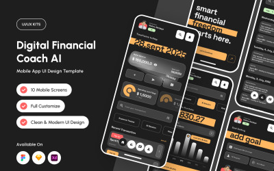 Aventi – AI Finance Coach App UI for Budgeting