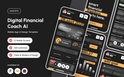 Aventi – AI Finance Coach App UI voor budgettering