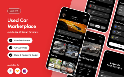Carivo – Elegant UI-kit för bilmarknaden