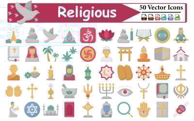 Complete Religious Symbol Collection – Sacred Icons of Faith, Worship, and Spirituality