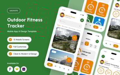 FitPath - Designmall för utomhusaktivitetsmätare