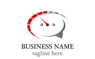 Speedometer and Chat Logo Template