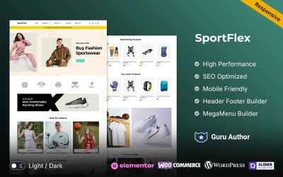 Sportflex - Sports Wear and Sports Store Club WooCommerce Theme