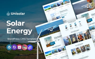 Unisolar - WordPress CMS Elementor-sjabloon voor zonne-energie en hernieuwbare energie