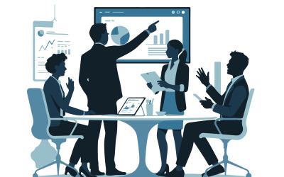 En affärsillustrationsvektor