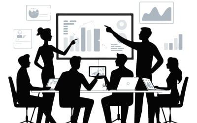 A clean and modern business illustration vector