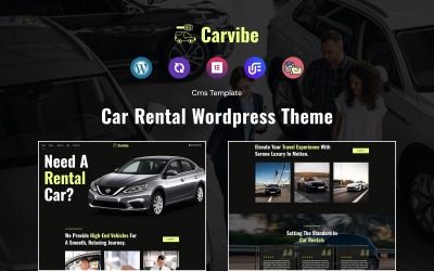 Carvibe – motyw WordPress dla wypożyczalni samochodów