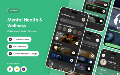 Echo – Mindfulness-terapiapp UI-kit