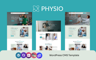 Fysiotherapie - Fysiotherapie en Fysiotherapie WordPress CMS Elementor-sjabloon