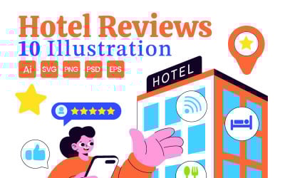 10 Hotel Reviews Illustration