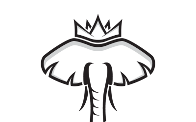 King Elephant Logo Template Design