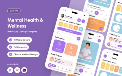 Moodly – Mood Tracking App UI Kit