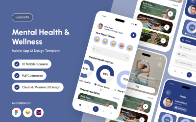 Moodora – Emotional Balance App UI Kit