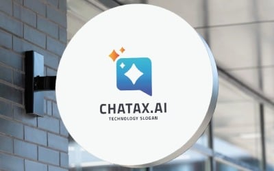 AI Chat Bubble Professional Logo