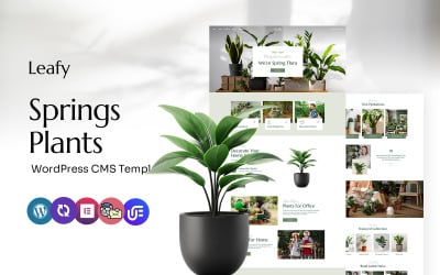 Leafy - Houseplants Multipurpose WordPress Elementor Theme