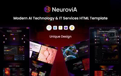 Neurovia - 现代人工智能技术和IT服务 Bootstrap HTML5 网站模板