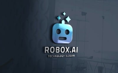 Robot Head AI Professional Logo