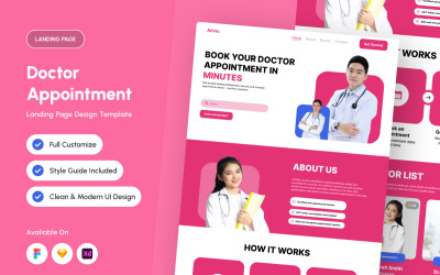 Alivio - Šablona návrhu vstupní stránky pro lékařské schůzky