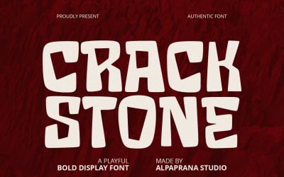 Crack Stone - Display Font
