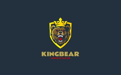 Esports King Bear Logo Design