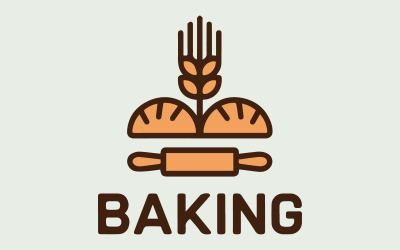 Fırıncılık İşletmeleri için Cupcake ve Pasta Logosu Koleksiyonu