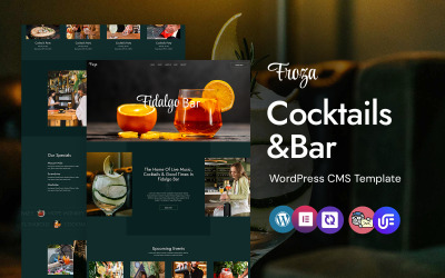 Froza - Koktél és étterem WordPress Elementor sablon