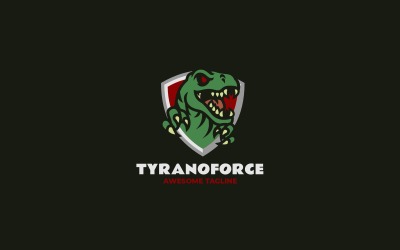 Maskottchen Gaming Tyrano Force Logo