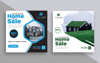 Publication sur les réseaux sociaux d&amp;#39;une agence immobilière, version 1